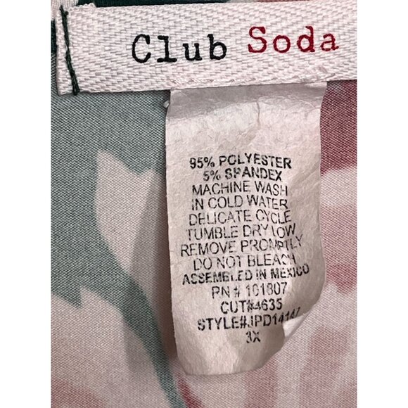 Club Soda 3X Floral Maxi Dress Boho Cottagecore - Picture 6 of 10